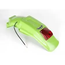 UFO zadní blatník KAWASAKI KDX 200 90-94 se světlem, barva zelená (UFO zadní blatník KAWASAKI KDX 200 90-94 se světlem, barva zelená)