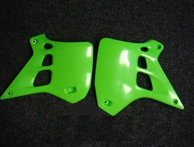 UFO kryty chladiče KAWASAKI KX 250 90-91 barva zelená (UFO kryty chladiče KAWASAKI KX 250 90-91 barva zelená)
