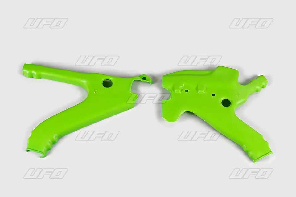 UFO kryty rámu KAWASAKI KX 125/250 91 barva zelená (UFO kryty rámu KAWASAKI KX 125/250 91 barva zelená)