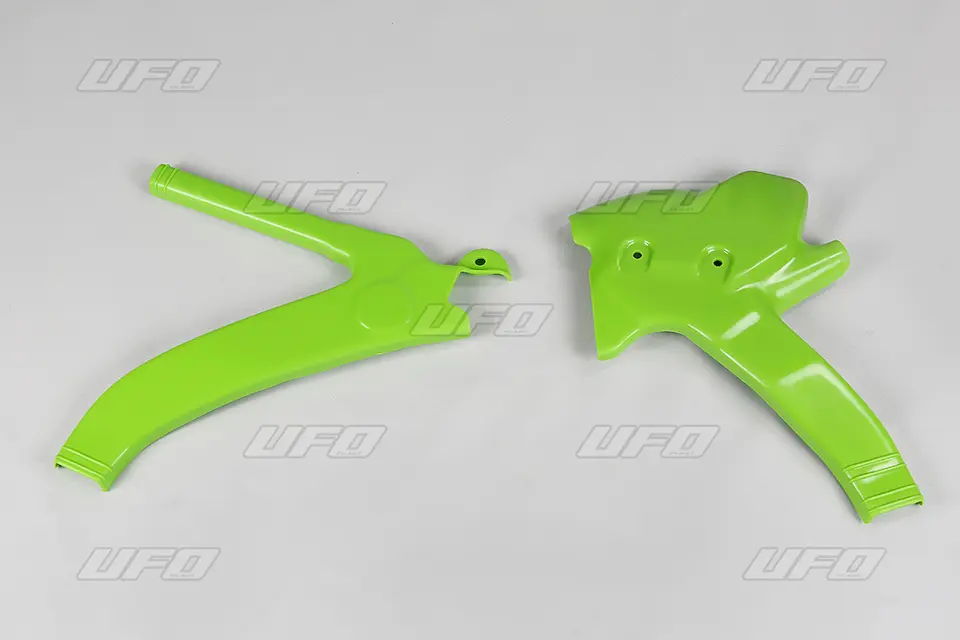 UFO kryty rámu KAWASAKI KX 125/250 94-99 barva zelená (UFO kryty rámu KAWASAKI KX 125/250 94-99 barva zelená)