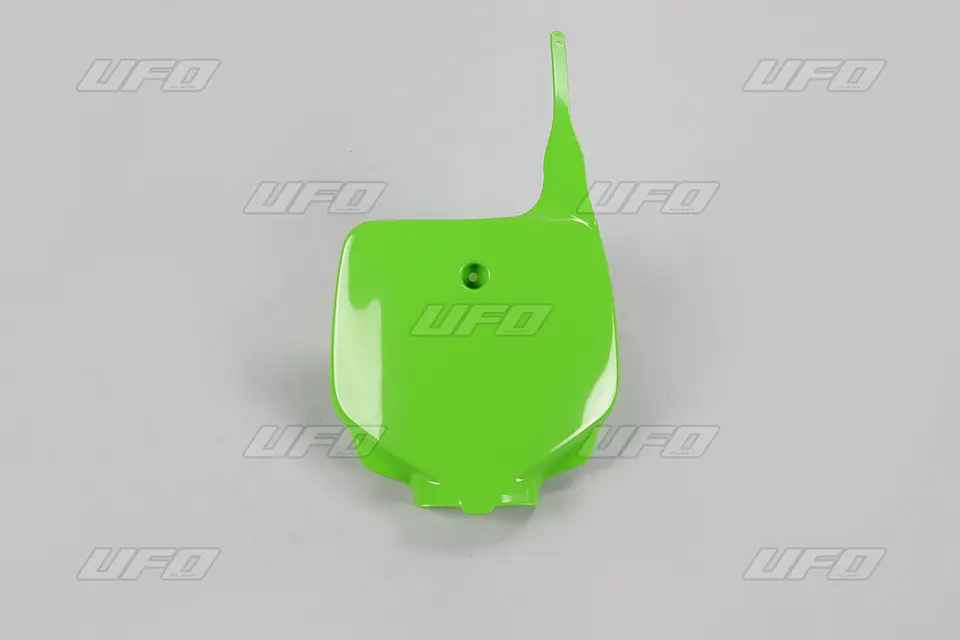 UFO tabulka na startovací číslo KAWASAKI KX 80 98-00, KX 85 01-13 barva zelená (UFO tabulka na startovací číslo KAWASAKI KX 80 98-00, KX 85 01-13)