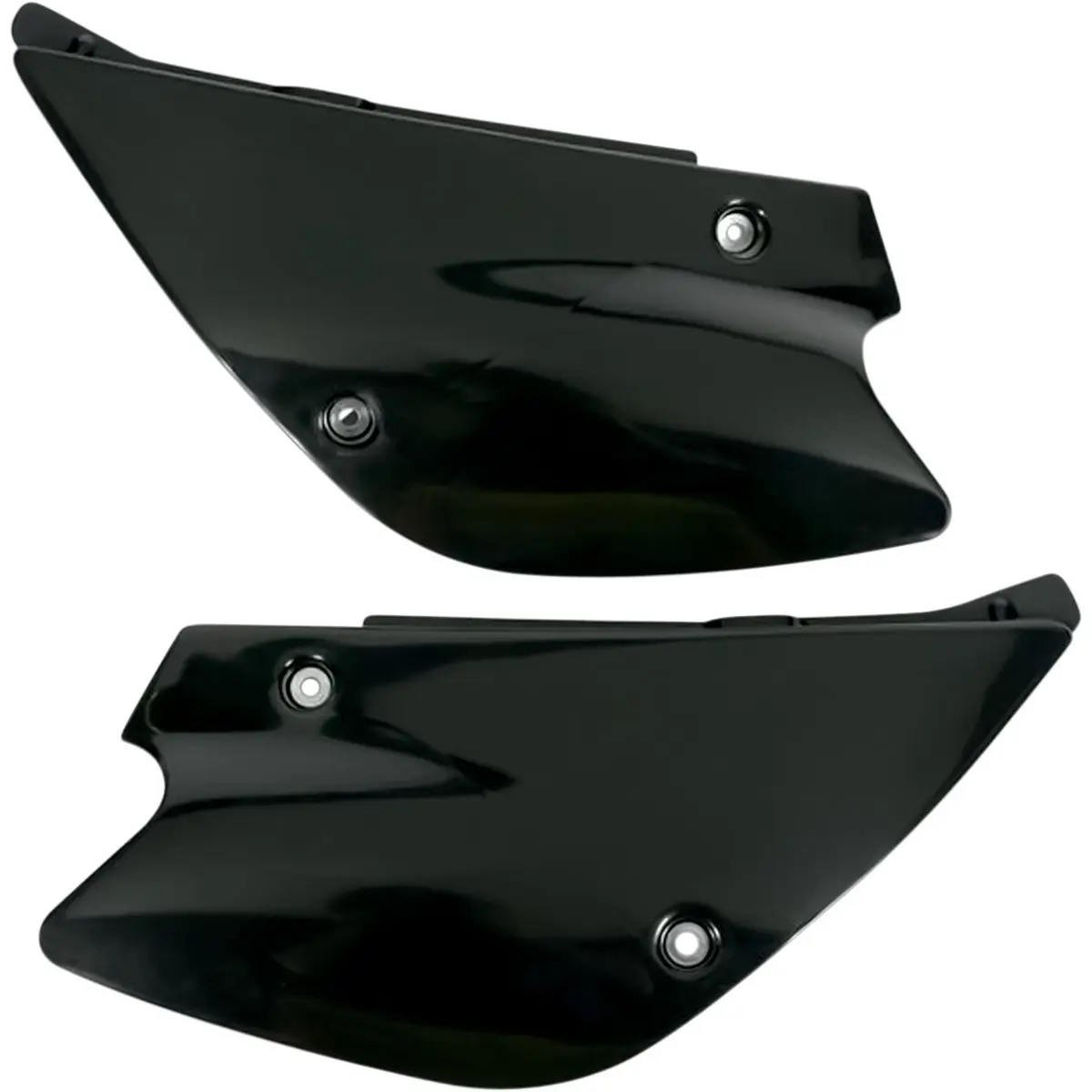 UFO boční tabulky zadní KAWASAKI KX 80 98-00, KX 85 01-12 barva černá (UFO boční tabulky zadní KAWASAKI KX 80 98-00, KX 85 01-12 barva černá)