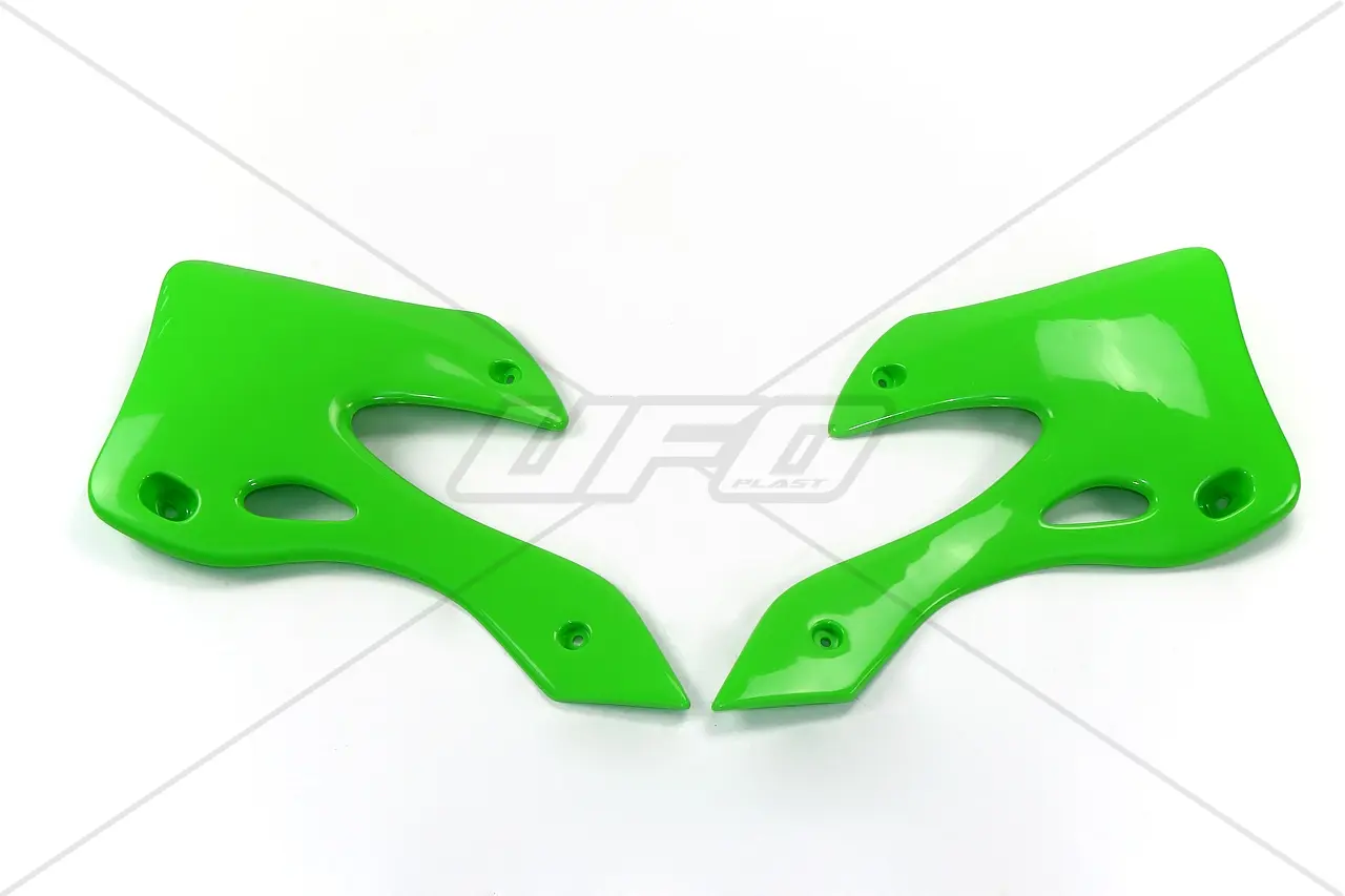 UFO kryty chladiče KAWASAKI KX 125/250 99-02 barva zelená (UFO kryty chladiče KAWASAKI KX 125/250 99-02 barva zelená)