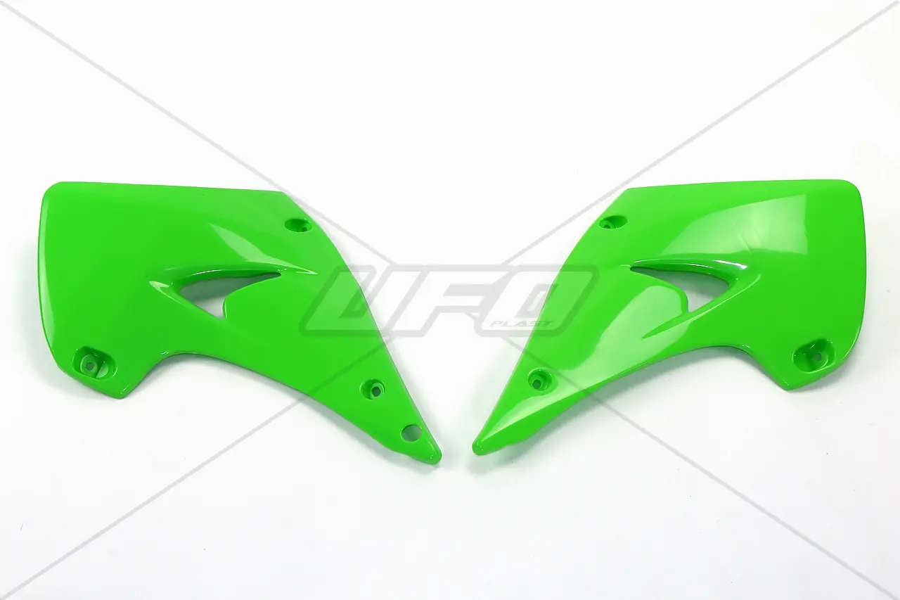 UFO kryty chladiče KAWASAKI KX 125/250 03-17 barva zelená (UFO kryty chladiče KAWASAKI KX 125/250 03-17 barva zelená)