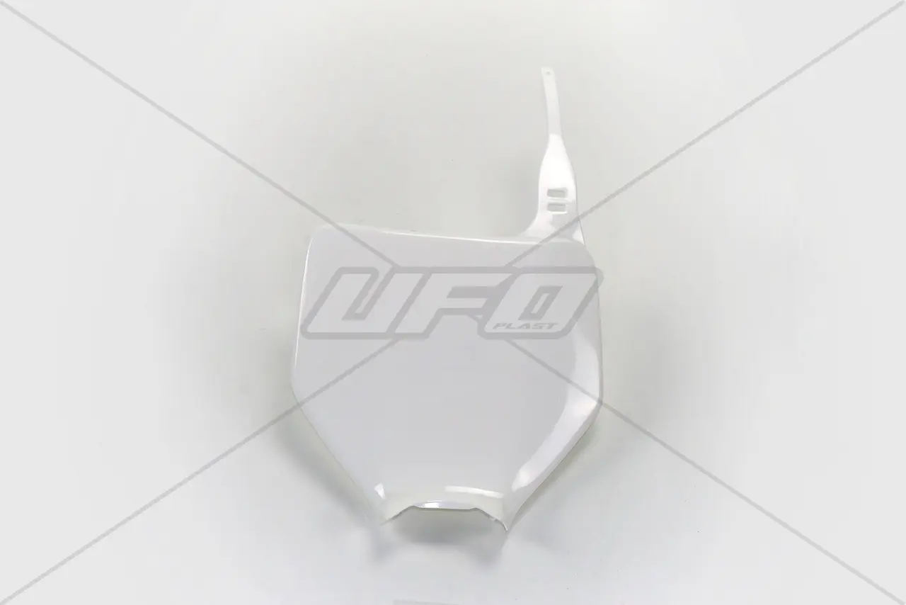 UFO tabulka na startovací číslo KAWASAKI KX 125/250 03-08, KXF 250 04-08, KXF 450 06-08 barva bílá - nahrazuje KA03763047 a KA03754047 (UFO tabulka)