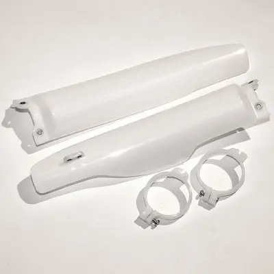 UFO kryty předních vidlic KAWASAKI KX 125/250 04-08, KXF 250 04-05 barva NEUTRAL (s vodítky) - nahrazuje KA0376280, KA03763280 a SU03935280 (UFO)
