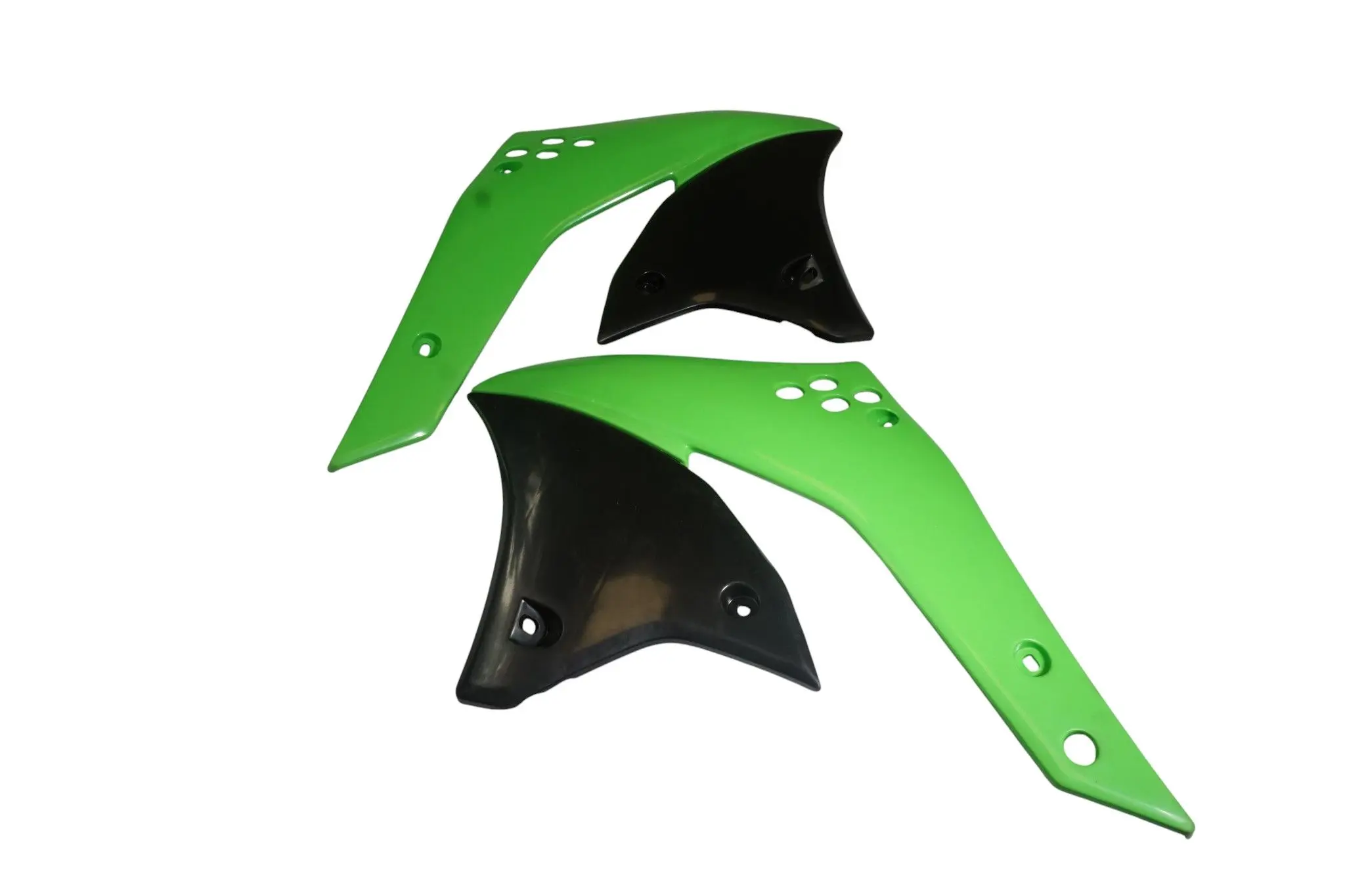 UFO kryty chladiče KAWASAKI KX 85 98-13 barva černá/zelená (UFO kryty chladiče KAWASAKI KX 85 98-13 barva černá/zelená)