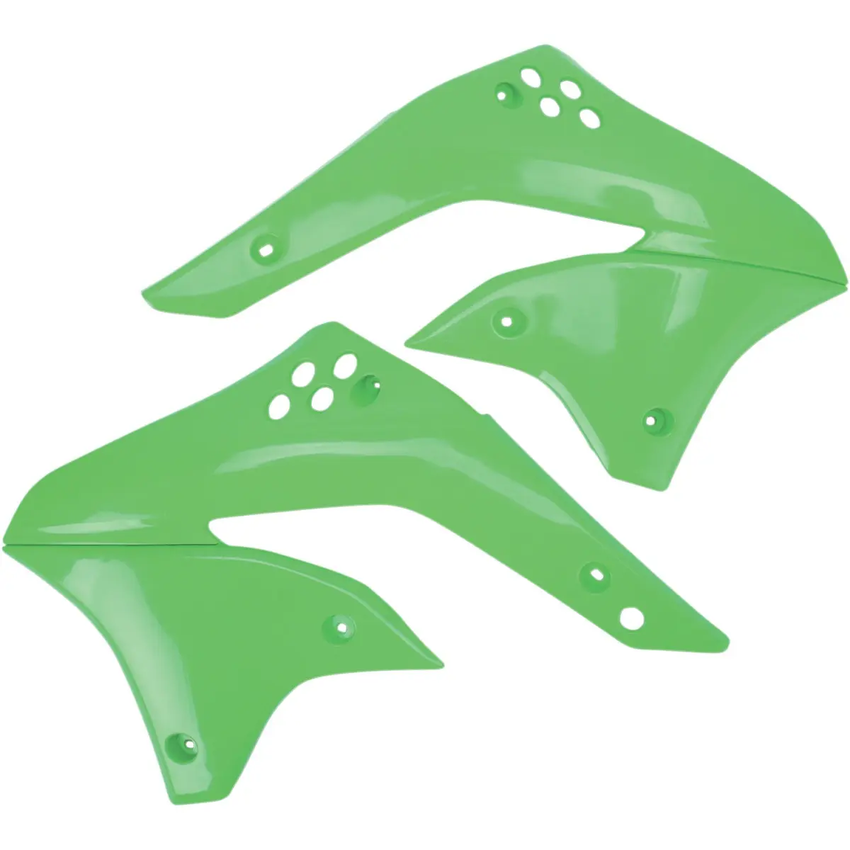 UFO kryty chladiče KAWASAKI KXF 450 06- 08 barva zelená (UFO kryty chladiče KAWASAKI KXF 450 06- 08 barva zelená)