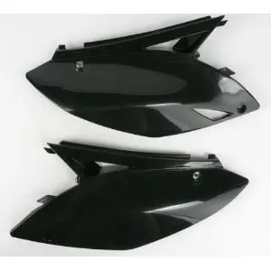 UFO boční tabulky zadní KAWASAKI KXF 250 09-12, KXF 450 09-11 barva černá (UFO boční tabulky zadní KAWASAKI KXF 250 09-12, KXF 450 09-11 barva černá)