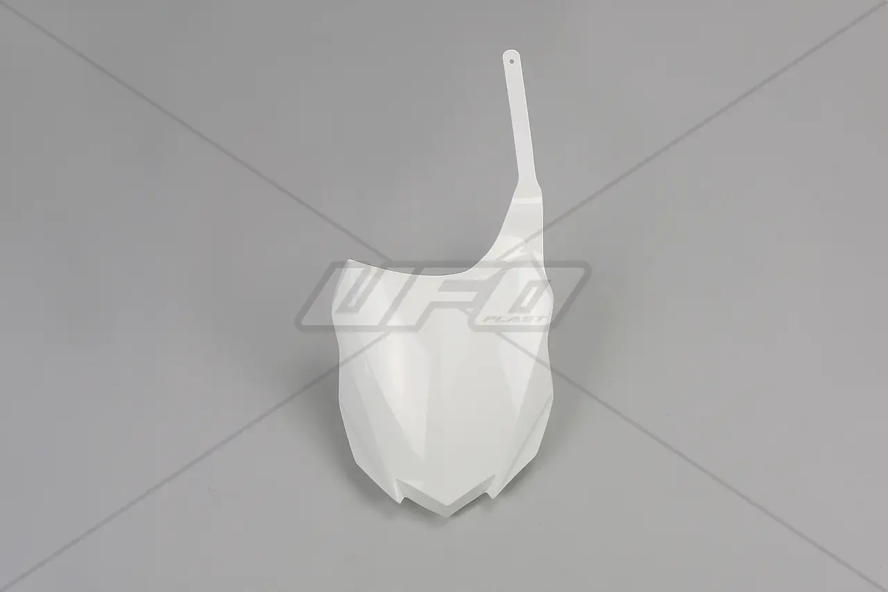 UFO tabulka na startovací číslo KAWASAKI KXF 250 13-16, KXF 450 13-15 barva bílá (UFO tabulka na startovací číslo KAWASAKI KXF 250 13-16, KXF 450)