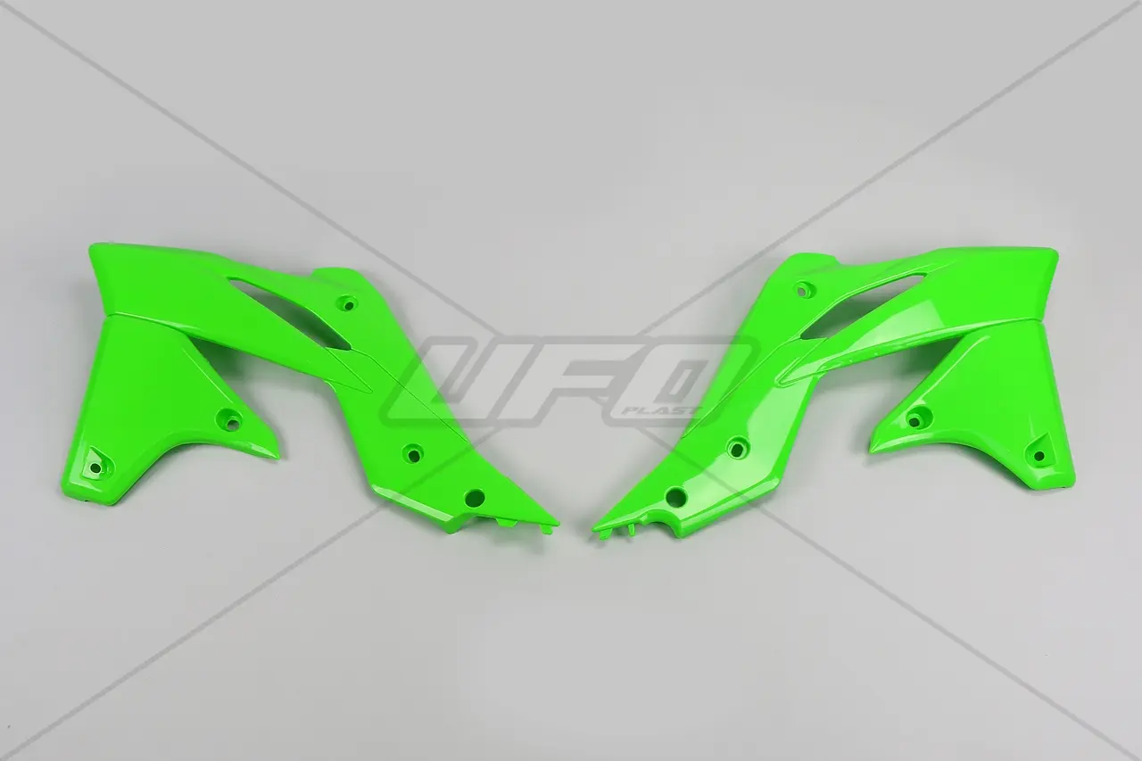 UFO kryty chladiče KAWASAKI KXF 250 13-16 barva zelená (UFO kryty chladiče KAWASAKI KXF 250 13-16 barva zelená)