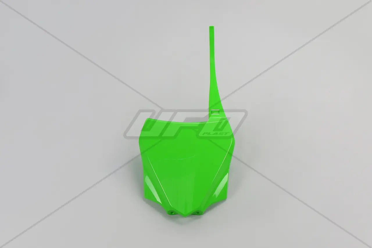 UFO tabulka na startovací číslo KAWASAKI KX 85 14-26, KX 100 14-21, KX 112 22-26, barva zelená (UFO tabulka na startovací číslo KAWASAKI KX 85 14-26,)