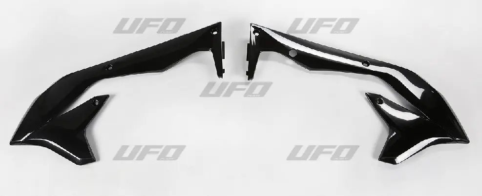UFO kryty chladiče KAWASAKI KXF 450 16-18 barva černá (UFO kryty chladiče KAWASAKI KXF 450 16-18 barva černá)