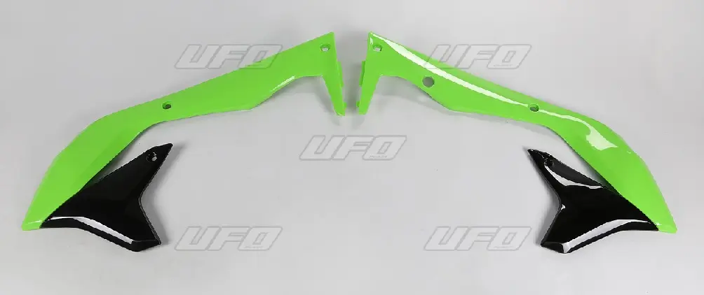 UFO kryty chladiče KAWASAKI KXF 450 16-18 barva OEM (zelená/černá) (UFO kryty chladiče KAWASAKI KXF 450 16-18 barva OEM (zelená/černá))