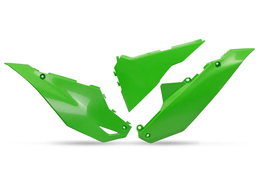 UFO boční tabulky na startovací číslo KAWASAKI KXF 250 25-26, KXF 450 24-26, barva zelená ( )