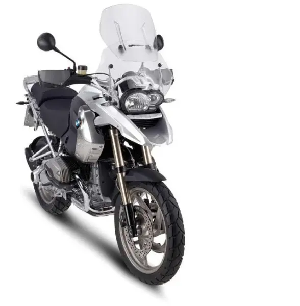 KAPPA plexi štít BMW R 1200 GS (04-12) 54 x 54 cm s regulací AIRFLOW průhledný (dvoudílný kompletní) - nahrazuje KAF330 (KAPPA plexi štít BMW R 1200)