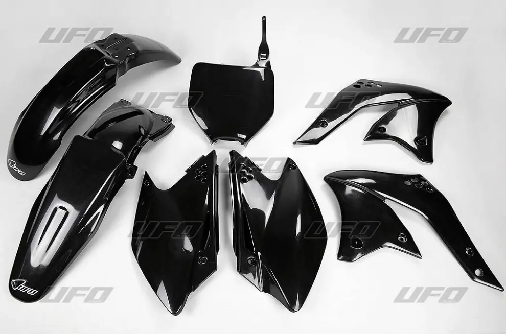 UFO kompletní sada plastů KAWASAKI KXF 250 07 barva černá (KA208E001) (UFO kompletní sada plastů KAWASAKI KXF 250 07 barva černá (KA208E001))