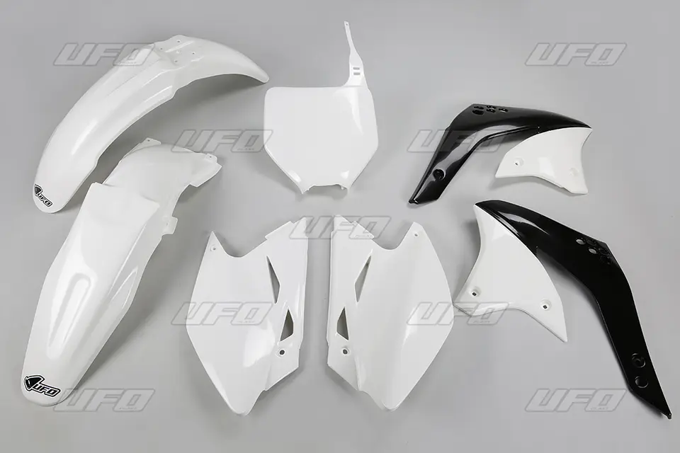 UFO kompletní sada plastů KAWASAKI KXF 450 06-08 barva bílá KX (KA209E047) (UFO kompletní sada plastů KAWASAKI KXF 450 06-08 barva bílá KX)
