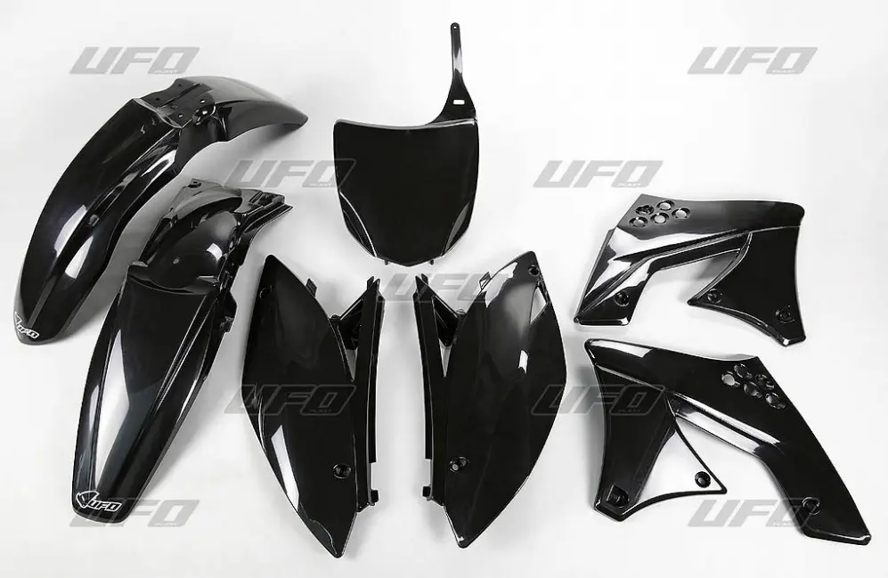 UFO kompletní sada plastů KAWASAKI KXF 250 09-12 barva černá (KA212E001) (UFO kompletní sada plastů KAWASAKI KXF 250 09-12 barva černá (KA212E001))