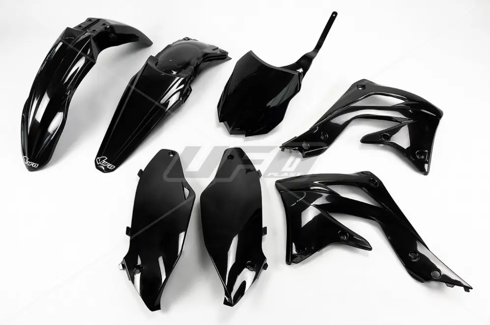 UFO kompletní sada plastů KAWASAKI KXF 450 13-15 barva černá (KA220E001) (UFO kompletní sada plastů KAWASAKI KXF 450 13-15 barva černá (KA220E001))