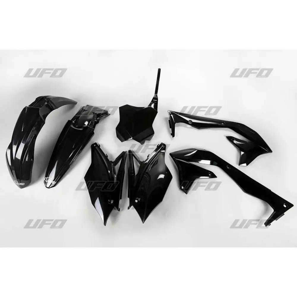UFO kompletní sada plastů KAWASAKI KXF 450 18 barva černá (KA226E001) (UFO kompletní sada plastů KAWASAKI KXF 450 18 barva černá (KA226E001))