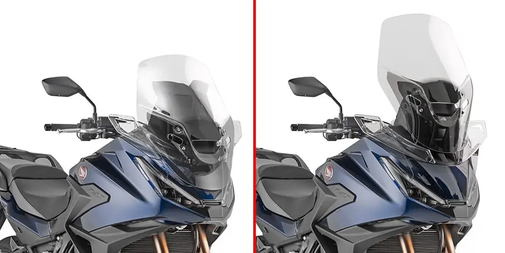 KAPPA plexi štít HONDA NT 1100 25, 60 x 49 cm průhledný (11 cm vyšší než originál) (KAPPA plexi štít HONDA NT 1100 25, 60 x 49 cm průhledný (11 cm)