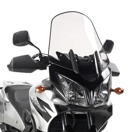 KAPPA plexi štít SUZUKI DL 650/1000 V-STROM (04-11), KAWASAKI KLV 1000 (04-09) 57 x 48 cm průhledná (KAPPA plexi štít SUZUKI DL 650/1000 V-STROM)