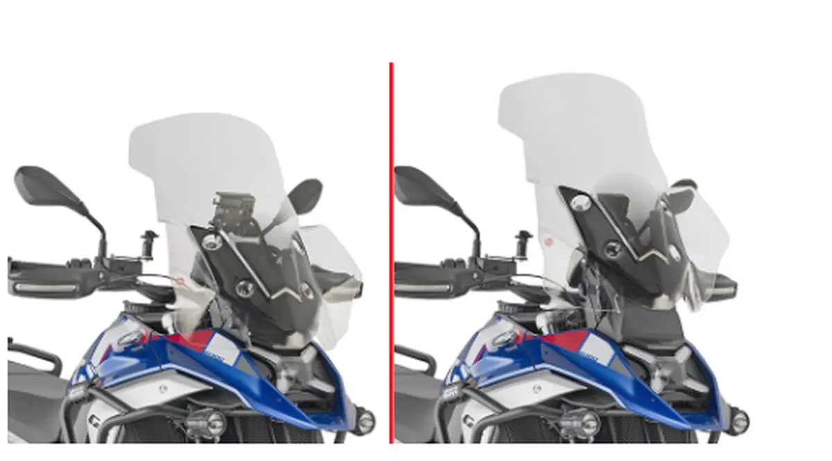 KAPPA plexi BMW R 1300 GS 24-25 (65 X 54 cm) průhledné (pro modely bez radaru) (KAPPA plexi BMW R 1300 GS 24-25 (65 X 54 cm) průhledné (pro modely)