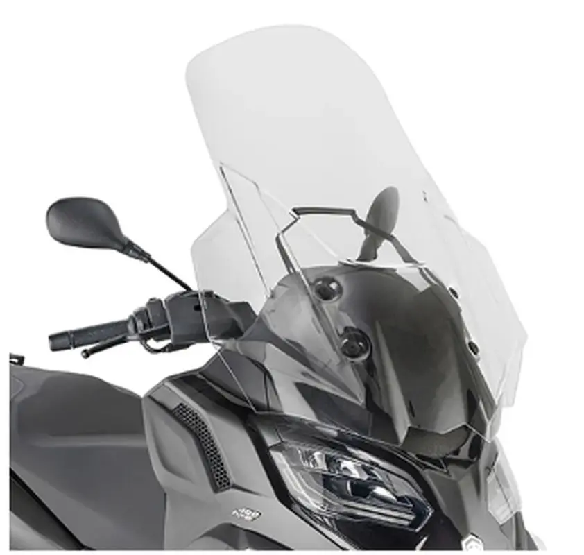 KAPPA plexi štít PIAGGIO MP3 HPE 400/400 SPORT/530 EXCLUSIVE 22-25, 71,5 X 65 cm (výška X šířka) průhledný (KAPPA plexi štít PIAGGIO MP3 HPE 400/400)