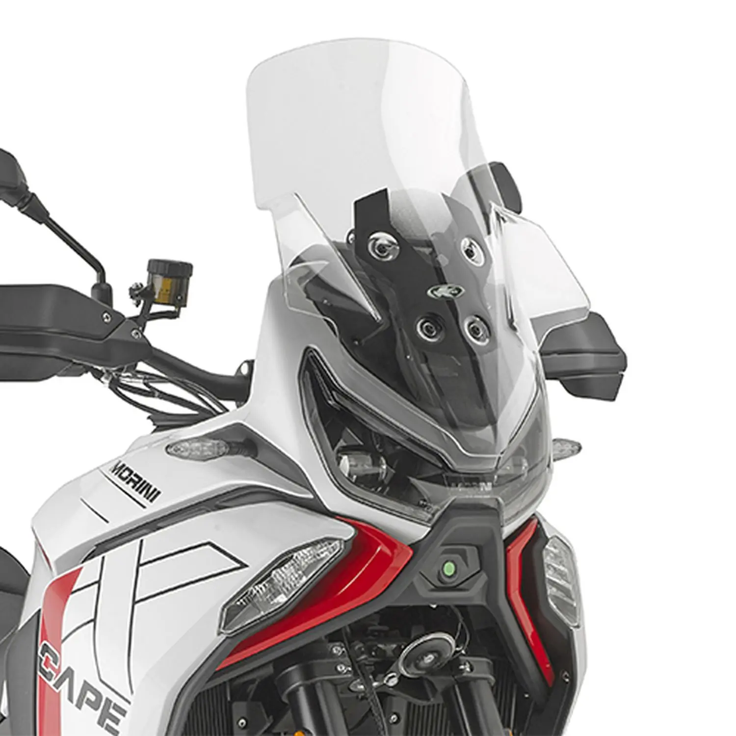 KAPPA plexi MOTO MORINI X-CAPE 1200 '26, (53 x 43,5 cm) čiré (6,5 cm vyšší než originální) (KAPPA plexi MOTO MORINI X-CAPE 1200 '26, (53 x 43,5 cm))