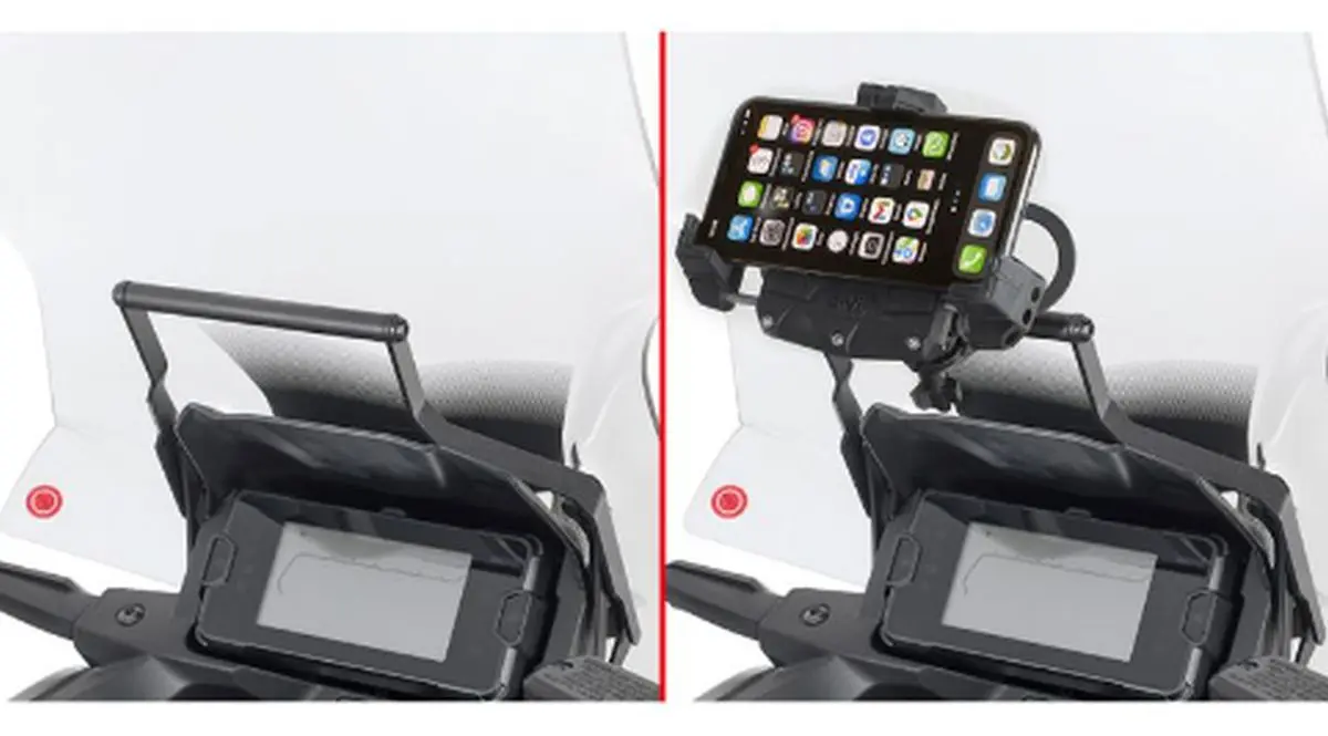 KAPPA hrazda pro montáž brašen a držáků GPS/smartphone HONDA NC 750X 21-24 (KAPPA hrazda pro montáž brašen a držáků GPS/smartphone HONDA NC 750X)