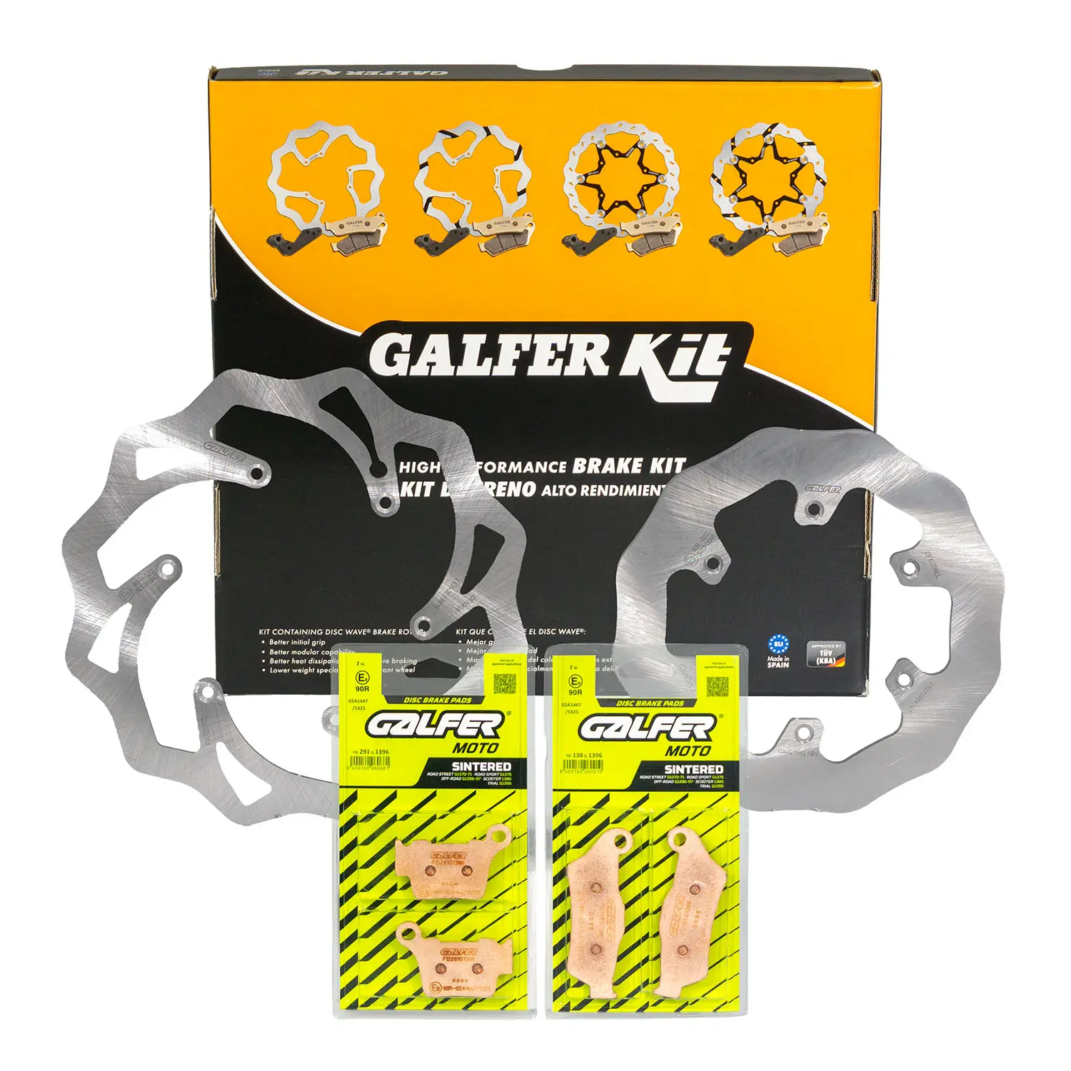 GALFER sada KTM/HUSQVARNA/HUSABERG (brzdové kotouče a destičky přední a zadní) (GALFER sada KTM/HUSQVARNA/HUSABERG (brzdové kotouče a destičky přední)