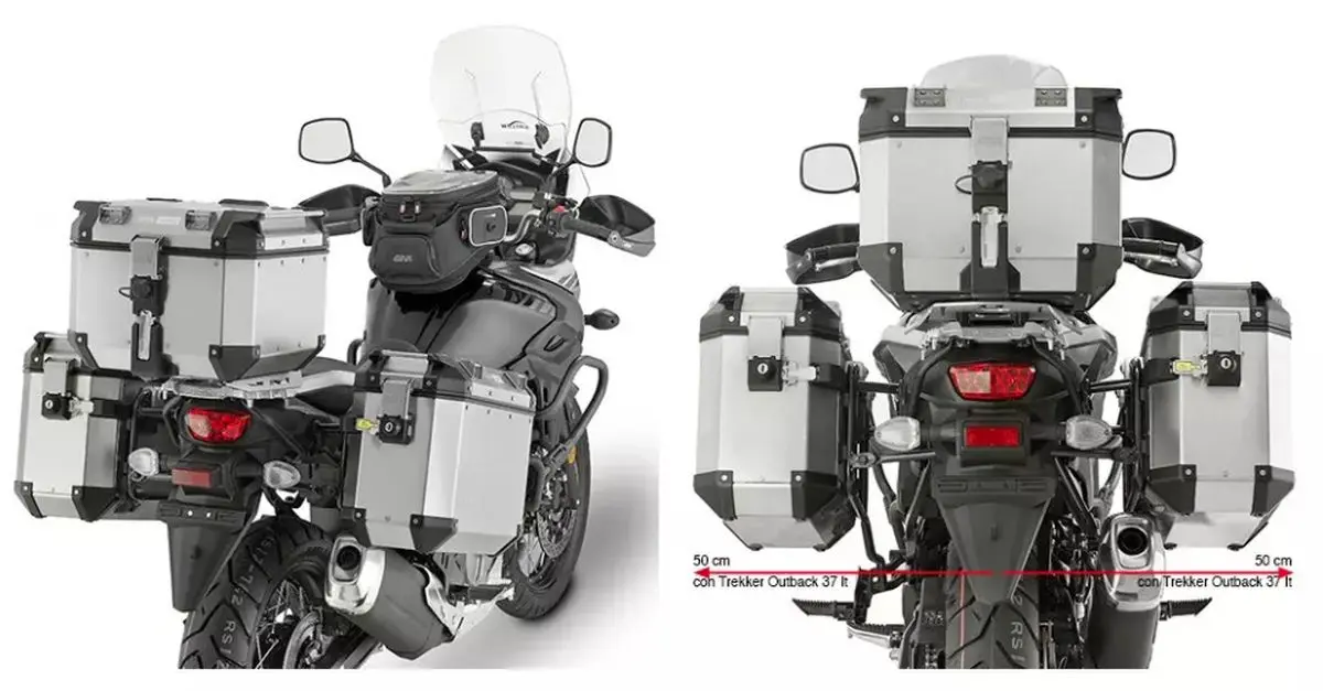 KAPPA boční nosič kufrů MONOKEY CAM SIDE SUZUKI DL 650 V-STROM 17-24 - pod kufry KFR KFORCE a KVG KVOYAGER ALU (KAPPA boční nosič kufrů MONOKEY CAM)