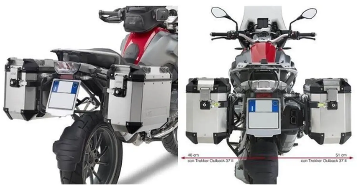 KAPPA boční nosič kufrů MONOKEY CAM SIDE BMW R 1200 GS (13-18), R 1250 GS (19-23), R 1250 GS ADVENTURE (19-24) - pod kufry KFR KFORCE a KVG KVOYAGER