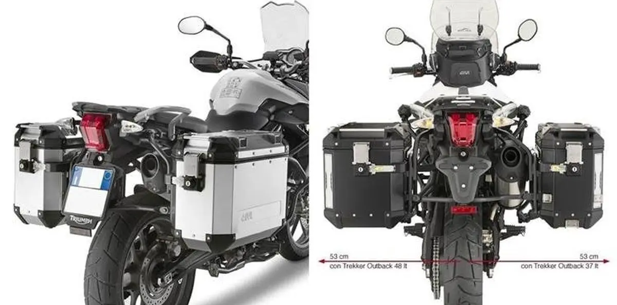 KAPPA boční nosič kufrů MONOKEY CAM SIDE TRIUMPH TIGER 800 / 800 XC / 800 XR (11-17) - pod kufry KFR KFORCE a KVG KVOYAGER ALU (KAPPA boční nosič)