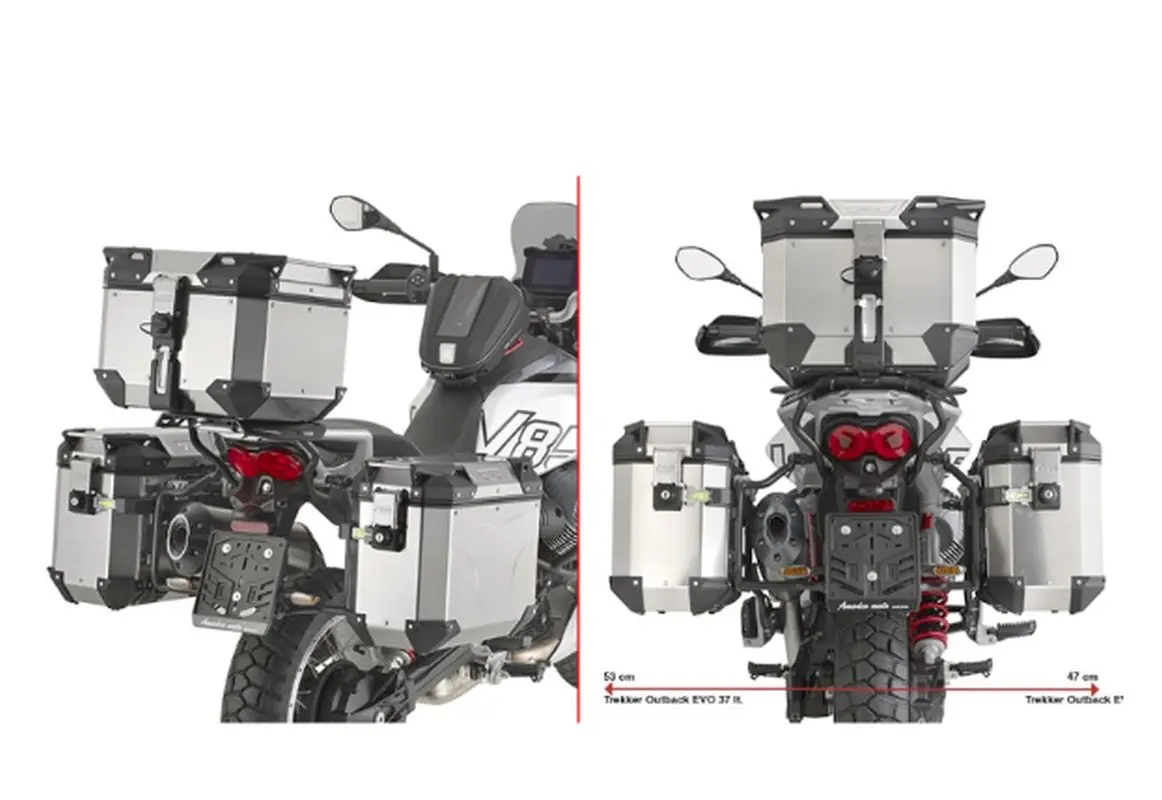 KAPPA boční nosič kufrů MONOKEY CAM SIDE MOTO GUZZI V85 TT 24-25, - pod kufry KFR KFORCE a KVG KVOYAGER ALU (KAPPA boční nosič kufrů MONOKEY CAM SIDE)