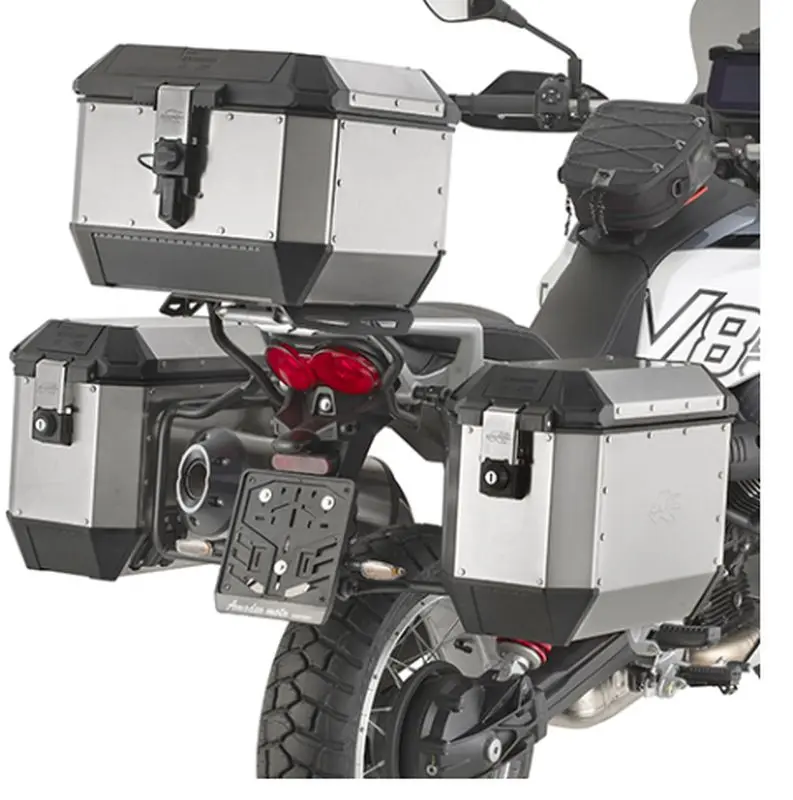 KAPPA boční nosič kufrů MONOKEY MOTO GUZZI V85 TT 24-25, - také pod kufry MONOKEY KMS KMISSION ALU (KAPPA boční nosič kufrů MONOKEY MOTO GUZZI V85 TT)