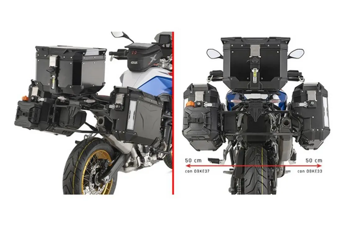 KAPPA boční nosič kufru MONOKEY CAM SIDE BMW F 900 GS 24-, - pod kufry KVG K'VOYAGER ALU - pravý KVGS33 WCIĘTY (KAPPA boční nosič kufru MONOKEY CAM)