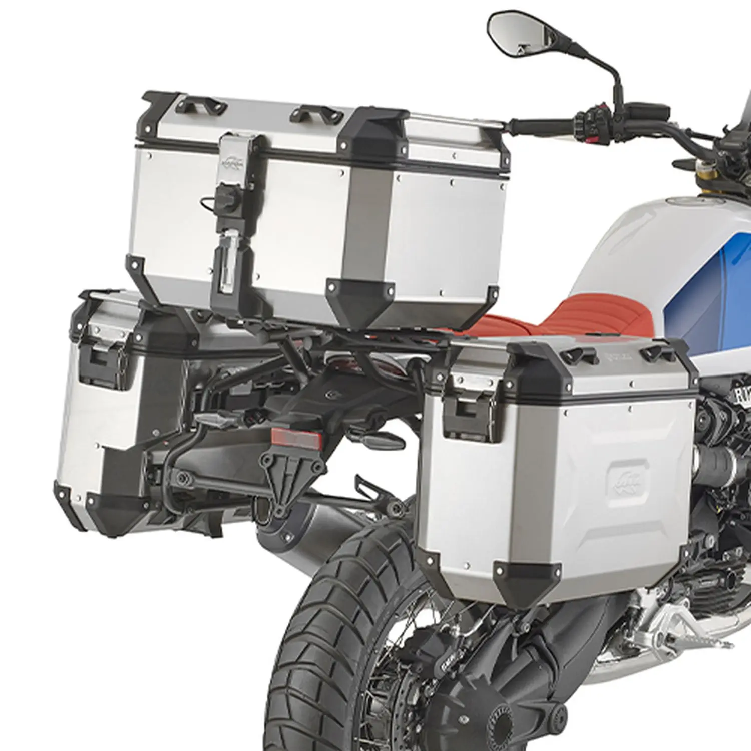 KAPPA boční nosič kufru MONOKEY CAM SIDE BMW R 12 G/S 25-26 - pod kufry KVG K'VOYAGER ALU - levý KVGS33 WCIĘTY (KAPPA boční nosič kufru MONOKEY CAM)