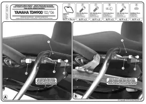 KAPPA boční nosič kufrů MONOKEY SIDE YAMAHA TDM 900 (02-14) - pouze pod kufry K33N K'ROAD ( )