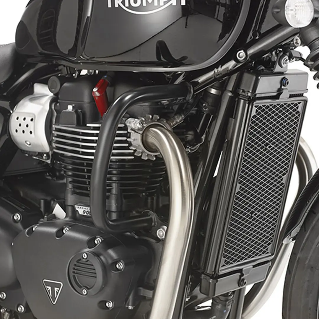 KAPPA padací rám TRIUMPH BONNEVILLE T100 17-22 , BONNEVILLE T120 16-25, STREET TWIN 900 16-24, STREET TWIN 1200 19-20 černá (KAPPA padací rám TRIUMPH)