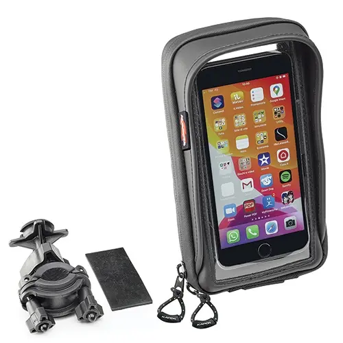KAPPA brašna na GPS / smartphone IPHONE XR/XS/XS Max/X/8/8 Plus/7/7 Plus, SAMSUNG GALAXY S5/S6/S7/S8/S9/S10/EDGE s upevněním na řidítka a zrcátko -