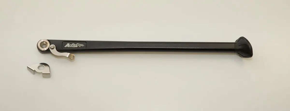 ACCEL boční stojan KTM EXC/EXCF 17-20, HUSQVARNA FE/FX/TE 17-20 barva černá (hliníková) (79003023044) (ACCEL boční stojan KTM EXC/EXCF 17-20,)