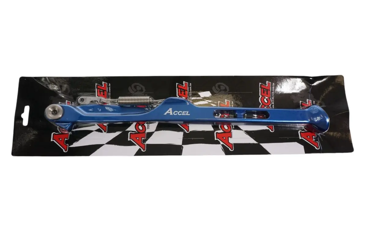 ACCEL stojan KTM XC 125 / 250 / 300 / 350 / 450 23, HUSQVARNA FX 350 / 450 23, TX 300 23, (OEM:A46003023044) barva modrá (ACCEL stojan KTM XC 125 /)