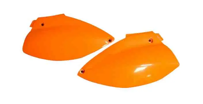 UFO boční tabulky zadní KTM 640 LC 4 SM, SMC 04-07 barva oranžová ( )