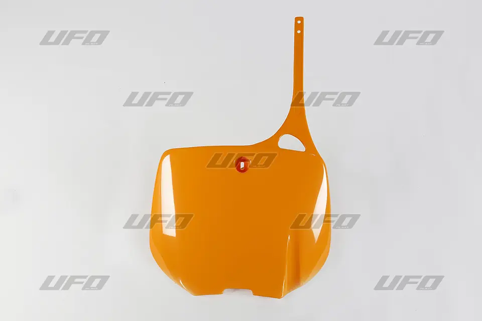 UFO tabulka na startovací číslo KTM 125/200/250/300/360/380/400/500/520/620 93-98 barva oranžová 97 (UFO tabulka na startovací číslo KTM)