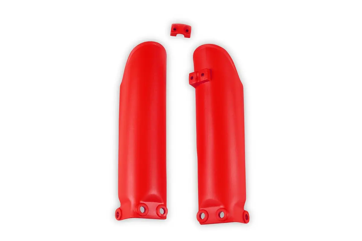 UFO kryty přední vidlice KTM SX 65 02-23, HUSQVARNA TC 65 24-26, GAS GAS MC 65 21-26 barva červená - nahrazuje GG07108062 (UFO kryty přední vidlice)