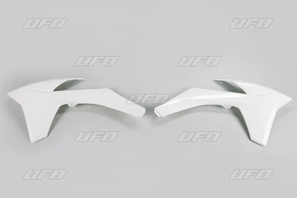 UFO kryty chladiče KTM SX/SXF 11-12, EXC 12-13 barva bílá (UFO kryty chladiče KTM SX/SXF 11-12, EXC 12-13 barva bílá)
