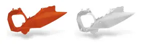 UFO boční tabulky na startovací číslo KTM SX/SXF 11-15, EXC 12-15 barva bílá (s airboxem) ( )