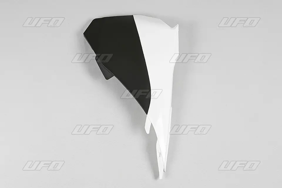 UFO kryty vzduchového filtru KTM SX 85 '13-17 (1 kus levý) barva OEM (bílá/černá) (UFO kryty vzduchového filtru KTM SX 85 '13-17 (1 kus levý) barva)